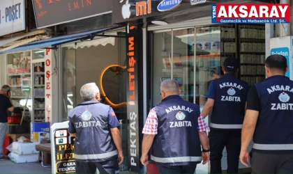 Kaldırım işgali zabıta denetiminde