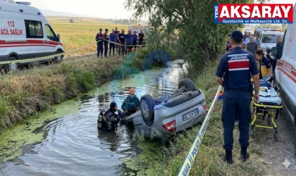 Kanala düşen otomobilde 2 kişi öldü