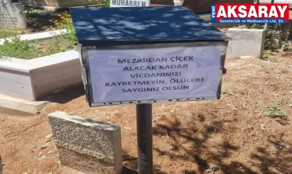 MEZARLIKTAN ÇALINAN ÇİÇEKLER TEPKİ Paylaşım ve fotoğraf gündem oldu