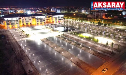 Millet Bahçesi ışıklandırıldı