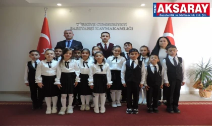 Sarıyahşi Çocuk Korosu’na sahne öncesi motivasyon