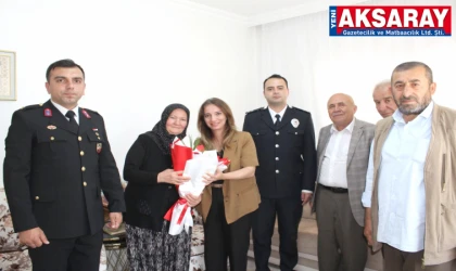 SARIYAHŞİ'DE DUYGUSAL TÖREN  Merhum Gazinin madalyası ailesine emanet edildi