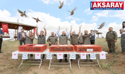 TARIMSAL ZARARLILARLA MÜCADELE EDECEKLER Doğaya 300 keklik salındı