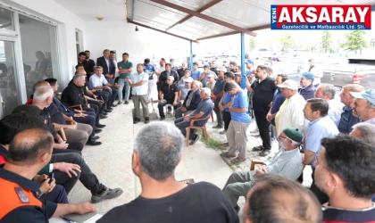 VALİ MURAT DURU AFET BÖLGESİNDE Zarar gören tarım arazileri inceledi