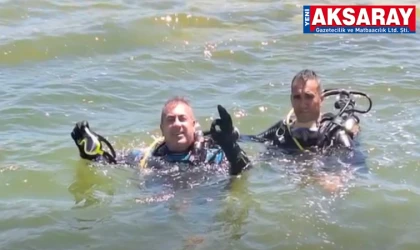 AFAD EKİPLERİ GÖREVE HER AN HAZIR Gölet de zorlu dalış eğitimi
