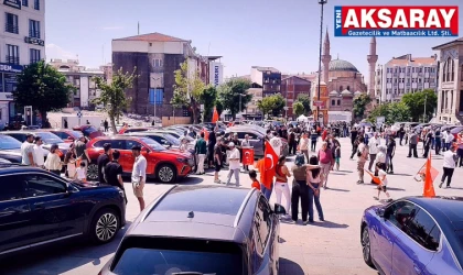 Aksaray'da büyük TOGG ve motosiklet konvoyu