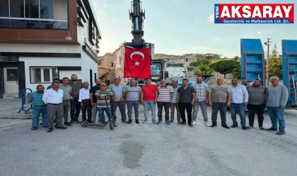 Demirci Kasabasına hibeli ekskavatör kazandırıldı