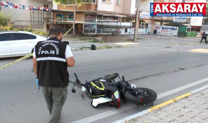 Minibüsle çarpışan motosiklet sürücüsü ağır yaralandı