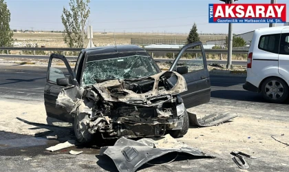  Otomobil vince arkadan çarptı: 3 YARALI