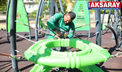 Parklarda ki oyun aletleri bakım ve onarıma alındı
