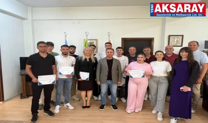 Sahadaki başarı sertifikayla taçlandı
