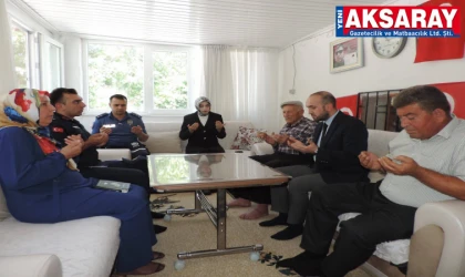 SARIYAHŞİ’YE YENİ KAYMAKAM İlk ziyaret şehit yakınları ve gazilere
