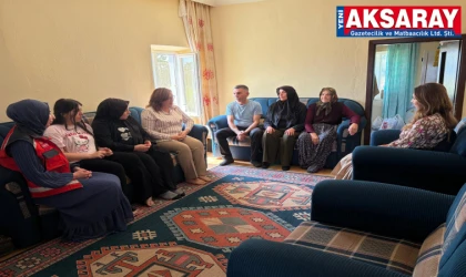 Şehit ailesine taziye ziyareti