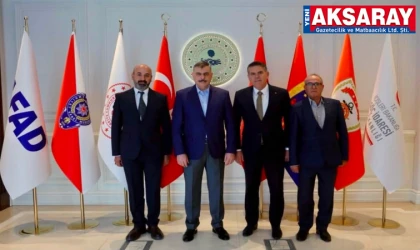 Sultanhanı Belediye Başkanı Fahri Solak’tan İçişleri Bakanı Mustafa Çiftçi’ye ziyaret