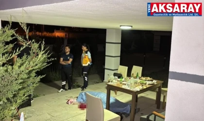 Villa bahçesinde içki masasında cinayet: 1 ÖLÜ