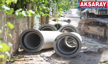 YAĞMUR SUYU ŞEBEKE HATTI Mahalleli talep etti, Belediye çalışma başlattı