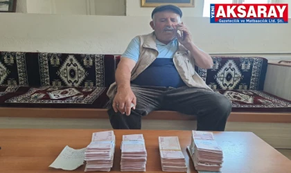AKSARAY POLİSİNDEN ZAMANINDA MÜDAHALE Yaşlı adamın inek parası kurtarıldı