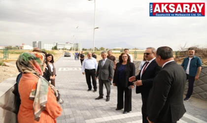 Kampüste yürüyüş yolu yapıldı