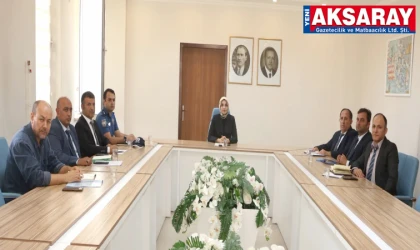 Sarıyahşi’de okul öncesi eğitim ve okul güvenliği toplantısı yapıldı