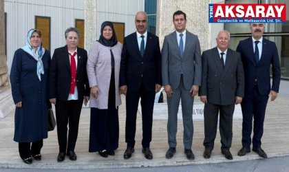 Aksaray MHP heyeti genel merkezde